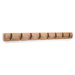 Flip Wood with 8 Hooks Wall-Mount Rack