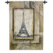 Passport To Eiffel Tapestry