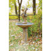 Fiber Stone Cupid Birdbath / Fountain
