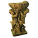 Fiber Stone Twin Cherubs with Shell Fountain