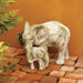 Animals Bull Elephant and Calf Statue