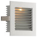 Step Light Wall Recessed Step Light In White With Louvered Face Plate