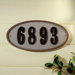 Ridge Oval Address Plaque Kit
