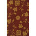 Floral Burgundy/Gold Rug
