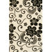 Floral White/Black Rug