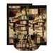 New Wave Wine And Glasses Novelty Rug (Set of 3)