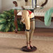 Babette Sculptural Glass Topped End Table