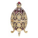 Alexander Palace Faberge-Style Polotsk Enameled Egg in Crimson
