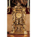 Chateau Chambord Clock in Antique Faux Gold