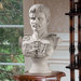 Caesar Primaporta Sculptural Bust in Faux Stone
