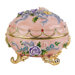 Renaissance Faberge Style Enameled Egg Couleur Rose