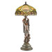 Lucina, Goddess of Light Stained Glass Lamp