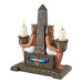 Temple Obelisk Double Candle Holder