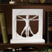 Vitruvian Man Bonded Marble Statue