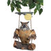 Howie The Hoot Owl Swinging Statue