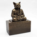 Spirit of Zen Meditating Cat Bookend