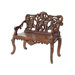 Black Forest Rustic Lodge Sculptural Bear Bench