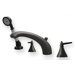 Blairhaus Jacksons Deck Mount Roman Tub Set With Smooth Escutcheons