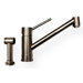 FX Navigator Single Extended Lever Handle Single Hole Kitchen Faucet with Side Spray