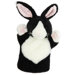 CarPets Rabbit Puppet in Black and White