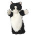 Long-Sleeved Cat Glove Puppet in Black and White