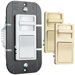 TradeMaster Decorator Single Pole Slide Dimmer with Interchangeable Faces