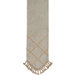 Savannah Table Runner with Braid and Tassel Trim Ends