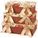 Brianza Rectangle Box with Bow and Ribbon, Lined Set of 3