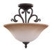 Royal Heart Island 3 Light Semi-Flush Mount