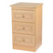Corrib 3 Drawer Bedside Table