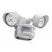 Two Head LED Floodlight with Light Motion Sensor in White