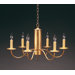 Chandelier 8 Light Candelabra Socket Hanging Cylinder J-Arms Chandelier
