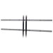 Universal Fixed for Multiple Flat-Panel Display Dual-Pole Mount