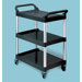 Food Service & Utility Cart with Casters and Aluminum Uprights