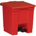 Rubbermaid Commercial - Step-On Containers 18-Gal Step-On Trash Container: 640-6145-Red - 18-gal step-on trash container