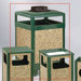 Aspen Hinged Top Receptacle with Weather Urn