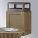 Keystone 29 Gal. Concrete Hinged Top Waste Receptacle