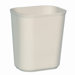 3.5-Gallon Fire-Resistant Fiberglass Wastebasket in Beige