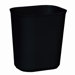 3.5-Gallon Fire-Resistant Fiberglass Wastebasket in Black