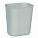 3.5-Gallon Fire-Resistant Fiberglass Wastebasket in Gray