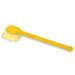 Pot Scrubber Brush with 20" Gray Handle and Yellow Bristles