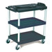 Media Master AV Cart with 3-Shelf in Black