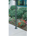 Smokers Station Black Surface Mount Pole with Hardware