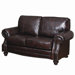 Greely Leather Loveseat