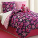Floral Zebra Reversible Comforter Set