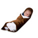 "Sleep in a Box" Baby Sleep System with Brown Fleece Blanket