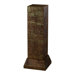 Iron Pedestal with Patina Accents in Rust