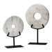 Small Disk on Stand in White