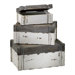Alder Boxes in Distressed White and Gray