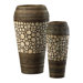 Wood Slice Oblong Vases in Birchwood and Walnut